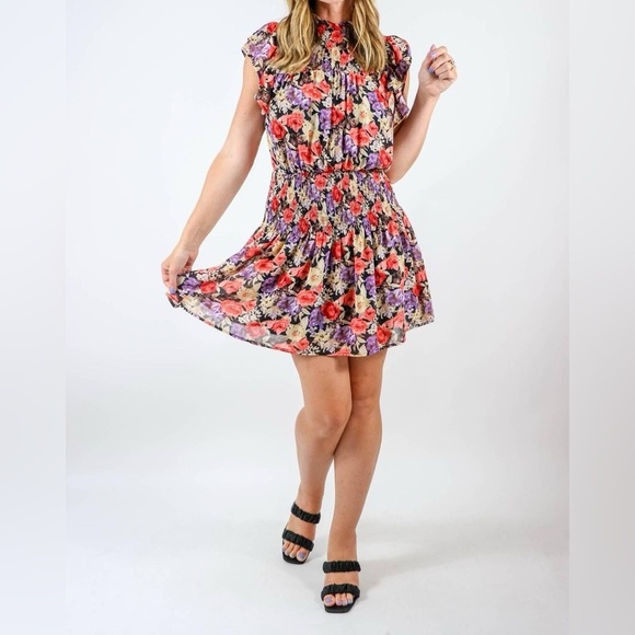 Entro Devon Floral Dress Size Large EUC - Picture 1 of 4